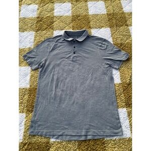 Lululemon ABC Polo Shirt Mens Gray Short Sleeve Performance Golf Casual M